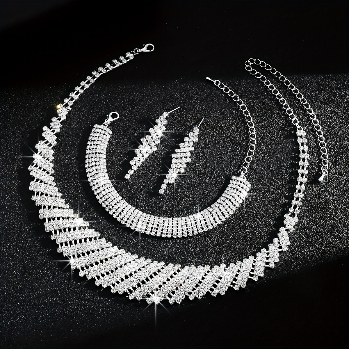 Middle Eastern Geometric Rhinestone Set